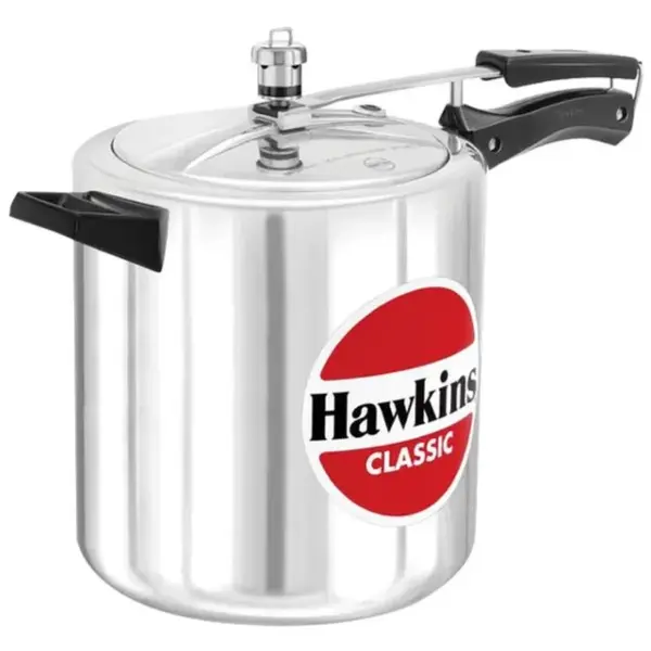 Hawkins Classic Aluminium Inner Lid Pressure Cooker - With Handle, Silver, CL8T--8 l