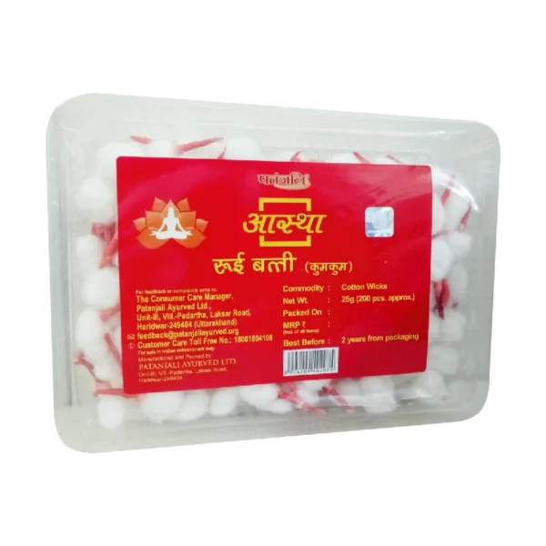 Aastha Cotton Wicks Kumkum, 25 g-1