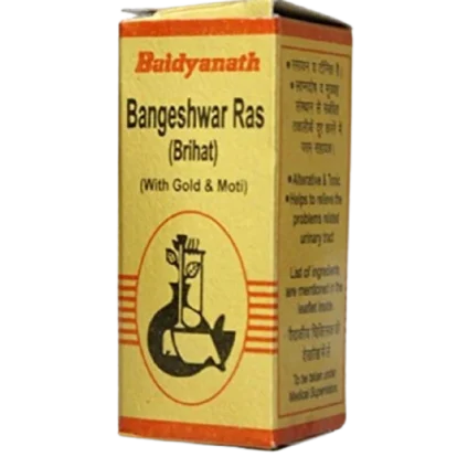Baidyanath Bangeshwar Ras Brihat with Gold and Pearl, 10 Tablets-1