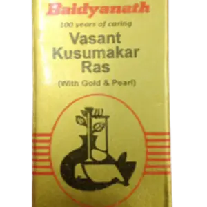 Baidyanath Basant- Vasant Kusumakar Ras with Gold and Pearl-Pack Size-30 Tablets