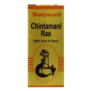 Baidyanath Chintamani Ras with Gold-Pack Size-10 Tablets