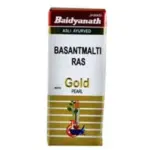Baidyanath Jhansi BasantMalti Ras with Gold Pearl-Pack Size-10 Tablets