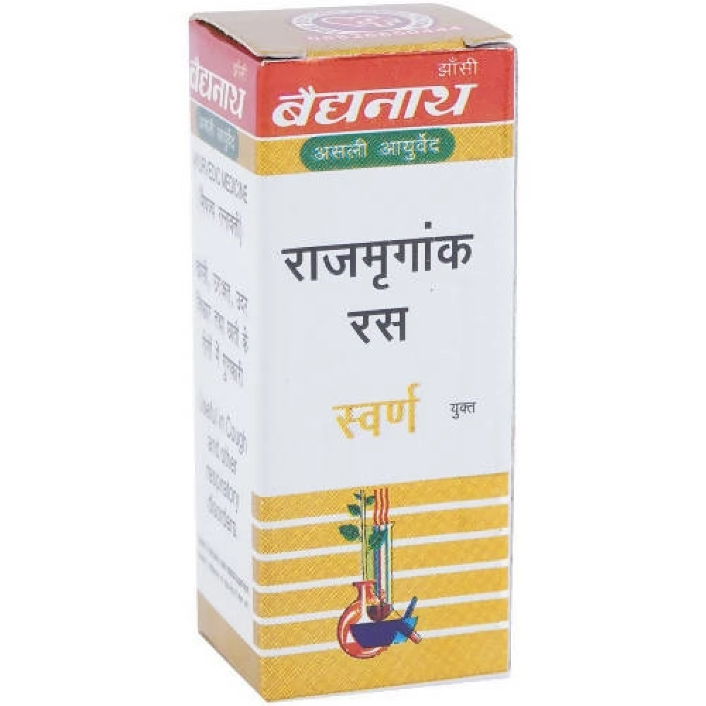 Baidyanath Jhansi Rajmrigank Ras With Gold, 10 Tablets-1