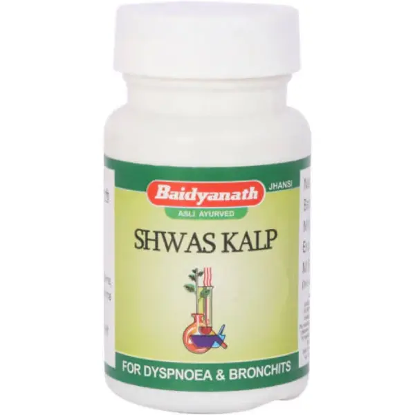 Baidyanath Jhansi Shwas Kalp Tablets, 50 Tablets-1
