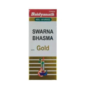 Baidyanath Jhansi Swarna Bhasma with Gold-Pack Size-125 mg