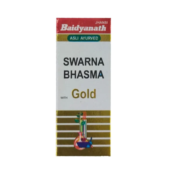 Baidyanath Jhansi Swarna Bhasma with Gold, 125 mg-1