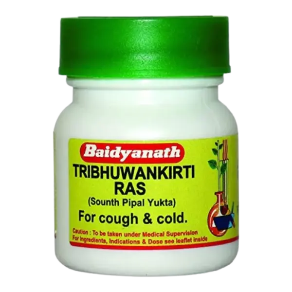 Baidyanath Tribhuvankirti Ras Tablets, 40 Tablets-1