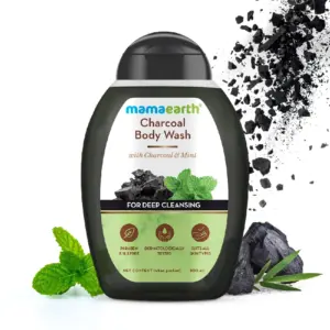 Charcoal Body Wash With Charcoal and Mint for Deep Cleansing-Pack Size-300ml