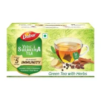 Dabur Vedic Suraksha Green Tea With Herbs Bags, 25 Bags-1