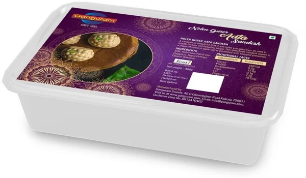 Ganguram's Aata Sandesh, 400 g-1