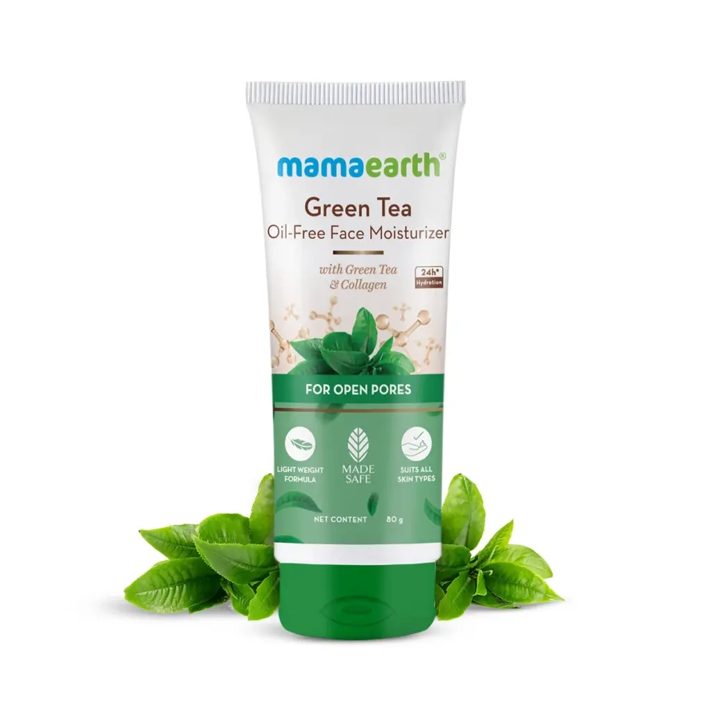 Green Tea Oil-Free Face Moisturizer with Green Tea & Collagen For Open Pores, 80g-1