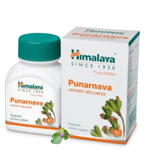 Himalaya Herbals - Punarnava Urinary Wellness-Pack Size-60 Tablets