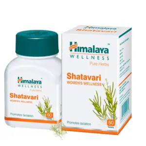 Himalaya Pure Herbs Shatavari Womens Wellness Tablets-Pack Size-60 Tablets