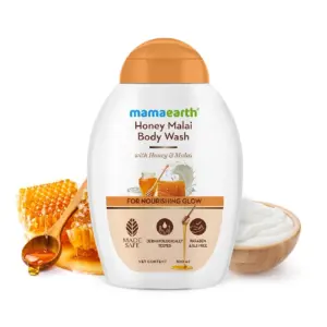 Honey Malai Body Wash with Honey & Malai for Nourishing Glow-Pack Size-300ml