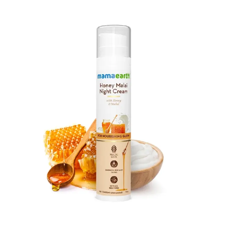 Honey Malai Night Cream with Honey & Malai for Nourishing Glow, 50g-1