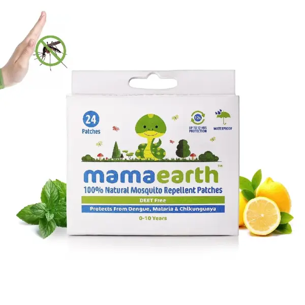 Mamaearth Natural Repellent Mosquito Patches for Babies, 24 Patches-1