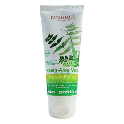 Patanjali Aloevera Neem Cucumber Face Pack, 60 g-1