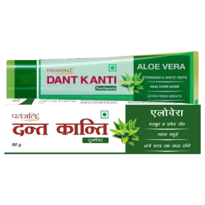 Patanjali Dant Kanti Aloevera Gel Tootpaste, 80 g-1
