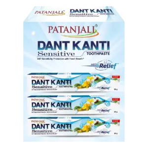 Patanjali Dant Kanti Sensitive Toothpaste-Pack Size-50 g (Pack of 3)