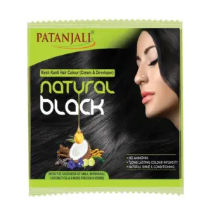 Patanjali Kesh Kanti Hair Colour-Natural Black-Pack Size-40 g