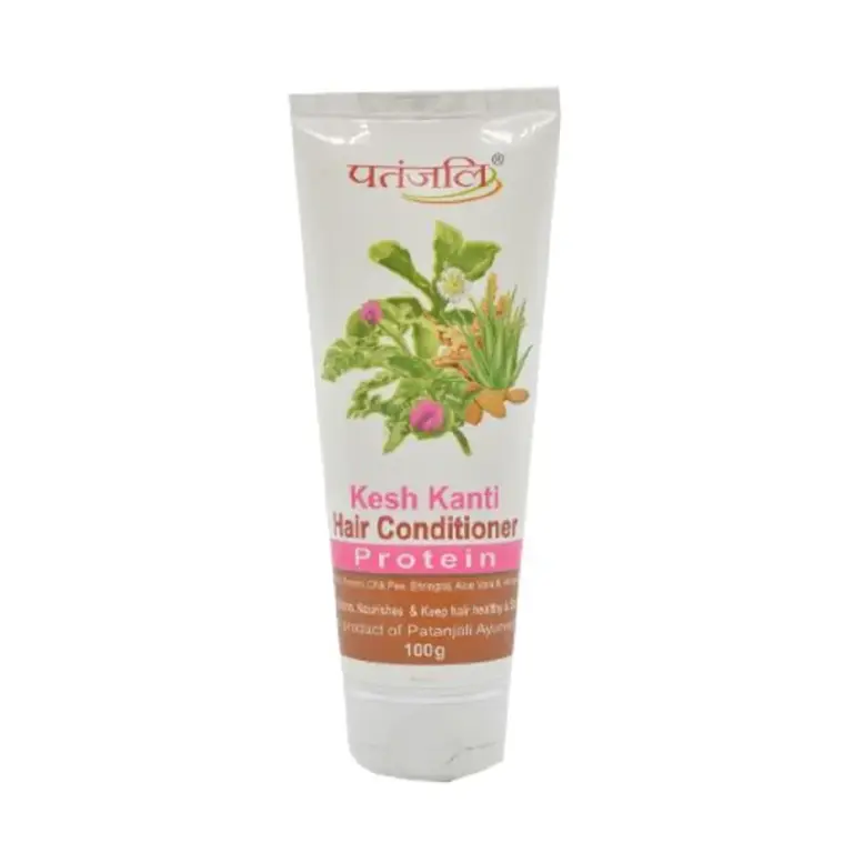 Patanjali Kesh Kanti Protein Hair Conditioner - Almond Oil, Aloe Vera Juice, 100 g-1