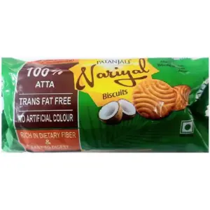 Patanjali Nariyal Biscuit-Pack Size-75 g (Pack of 10)