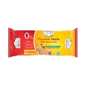 Patanjali Paushtik Marie Biscuit-Pack Size-89 g (Pack of 10)