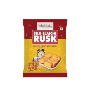 Patanjali Suji Elaichi Rusk-Pack Size-200 g
