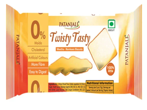 Patanjali Twisty Tasty Biscuits, 40 g-1