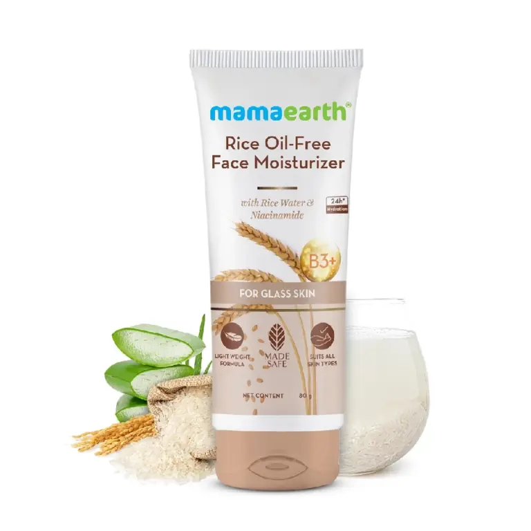 Rice Oil-Free Face Moisturizer With Rice Water & Niacinamide for Glass Skin, 80g-1