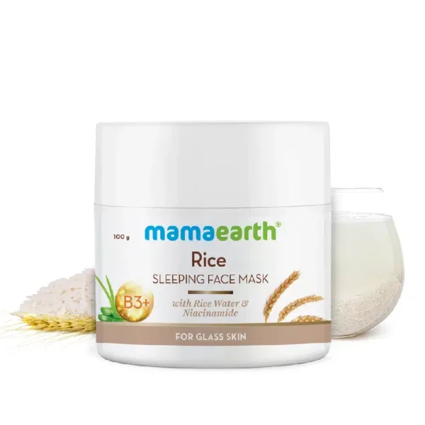 Rice Sleeping Face Mask With Rice Water & Niacinamide for Glass Skin, 100ml-1