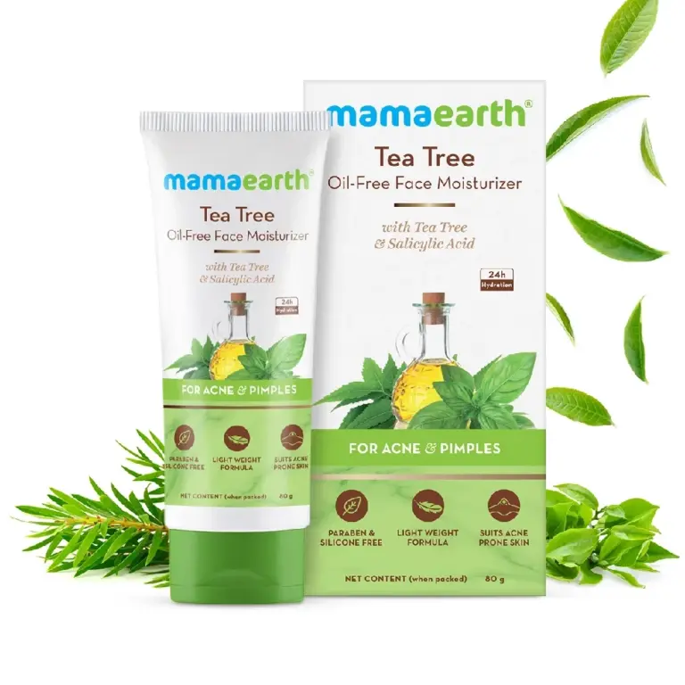 Tea Tree Oil-Free Face Moisturizer with Tea Tree and Salicylic Acid for Acne and Pimples, 80ml-1