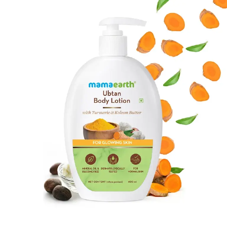 Ubtan Body Lotion with Turmeric and Kokum Butter for Glowing Skin, 400ml-1