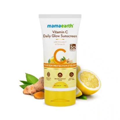 Vitamin C Daily Glow Sunscreen with Vitamin C & Turmeric for Sun Protection & Glow, 50g-1