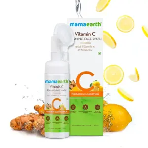 Vitamin C Foaming Face Wash with Vitamin C and Turmeric for Skin Illumination-Pack Size-150ml