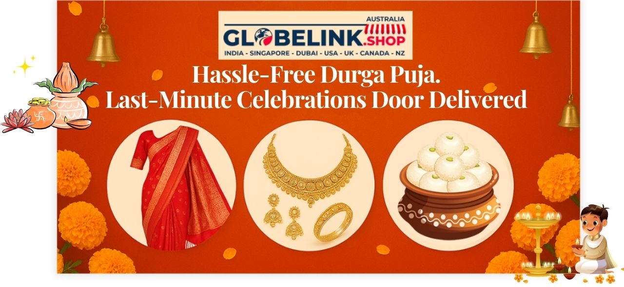 Transform Your Durga Puja. Effortless Home Celebrations with Globelink!