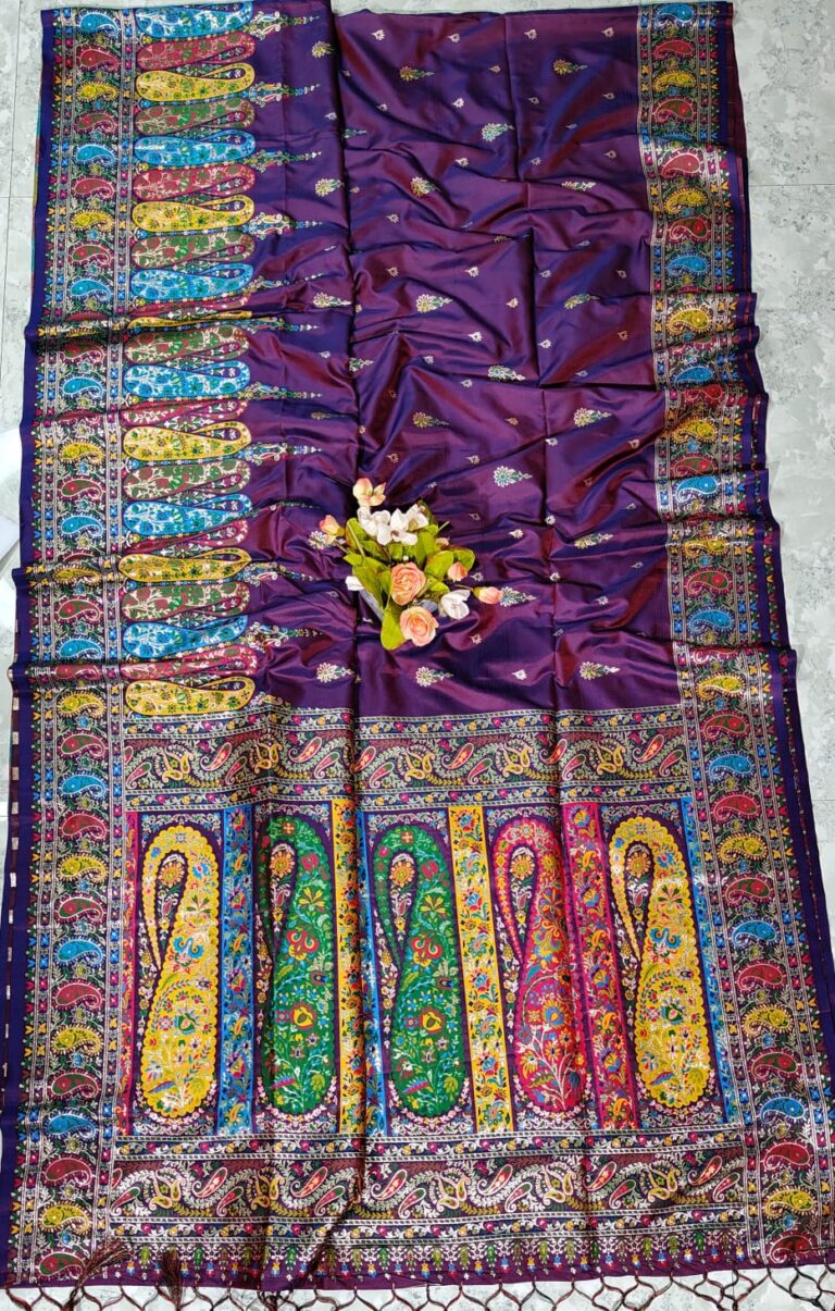 Meenakari Pashmina Khaddi Banarasi
