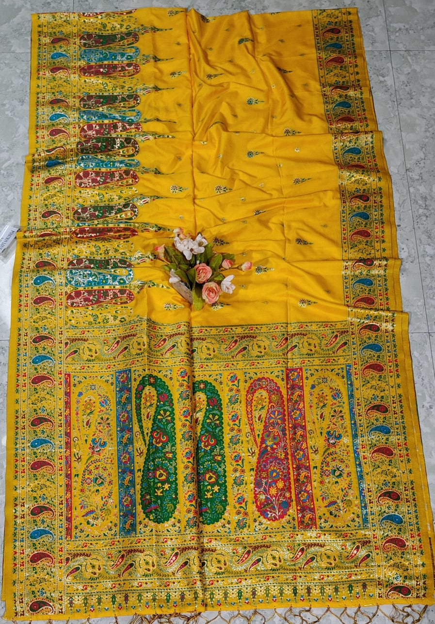 Meenakari Pashmina Khaddi Banarasi