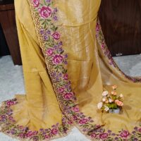 Parshi Cut work Silk