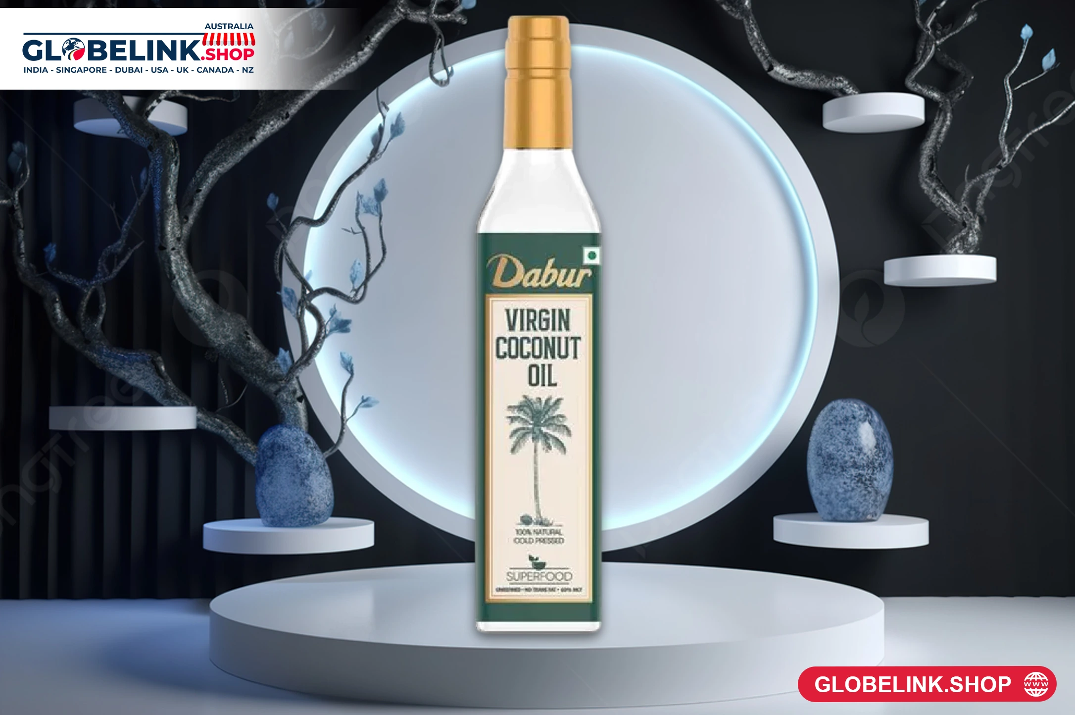 Dabur Virgin Coconut Oil, Cold Pressed