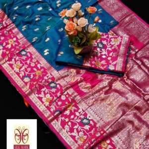 Pure Parshi Katan Banarasi Silk Saree