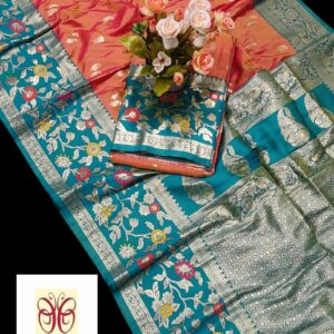 Pure Parshi Katan Banarasi Silk Saree