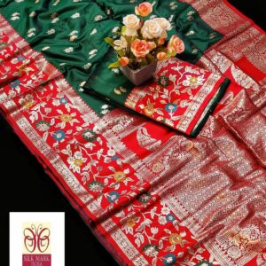 Pure Parshi Katan Banarasi Silk Saree
