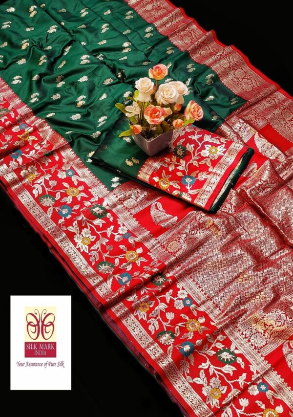 Pure Parshi Katan Banarasi Silk Saree