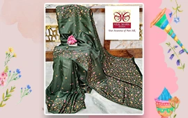 Matka Jari Tassar Silk Saree