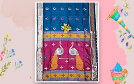 Semi Kalakhetra Silk saree