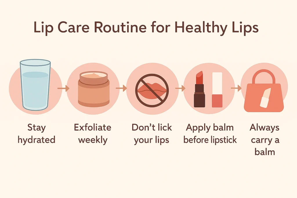 Lip Care Routine for Healthy Lips