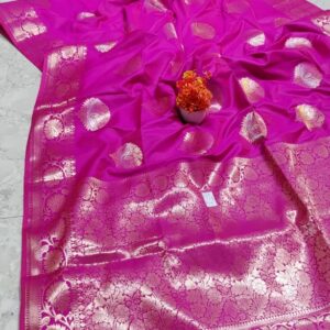 Dual tone Muga Katan silk Saree