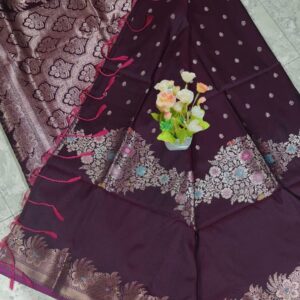 Pure Muga Banarasi Silk Saree