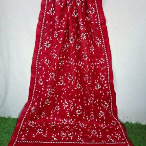 Shantiniketani style Kantha Stitch Woollen Shawl